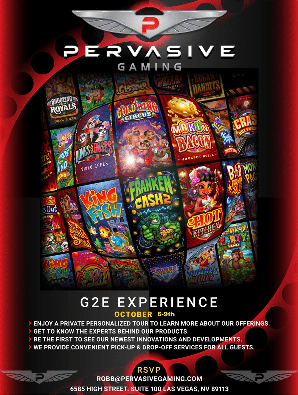 Pervasive G2E 2025 Flyer